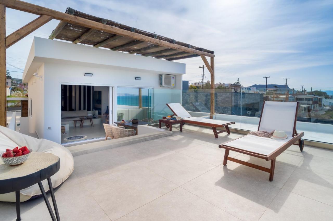 Wave, An Idyllic Seafront Suite By Nirousuites Kokkini Hani Bagian luar foto